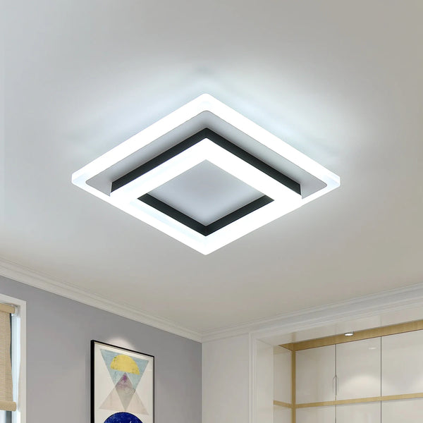 Lampe de Plafond Carrée LED 24W – Éclairage Moderne pour Intérieur