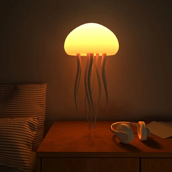 Lampe de Nuit Méduse LED – Contrôle Vocal et Couleurs Dégradées RGB