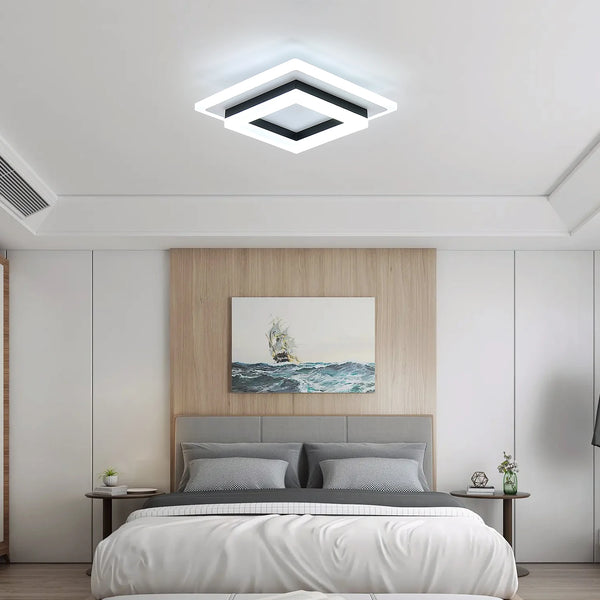 Lampe de Plafond Carrée LED 24W – Éclairage Moderne pour Intérieur