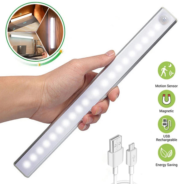 Lampe LED Rechargeable – Détecteur Mouvement Sans Fil